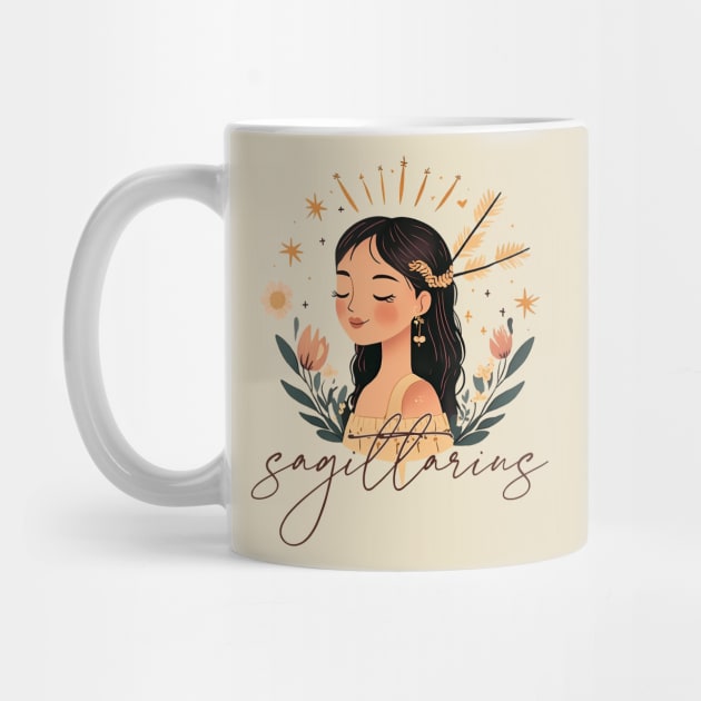 ♐ Free-Spirited & Adventurous | Bohemian Sagittarius Zodiac Art by TuncGK